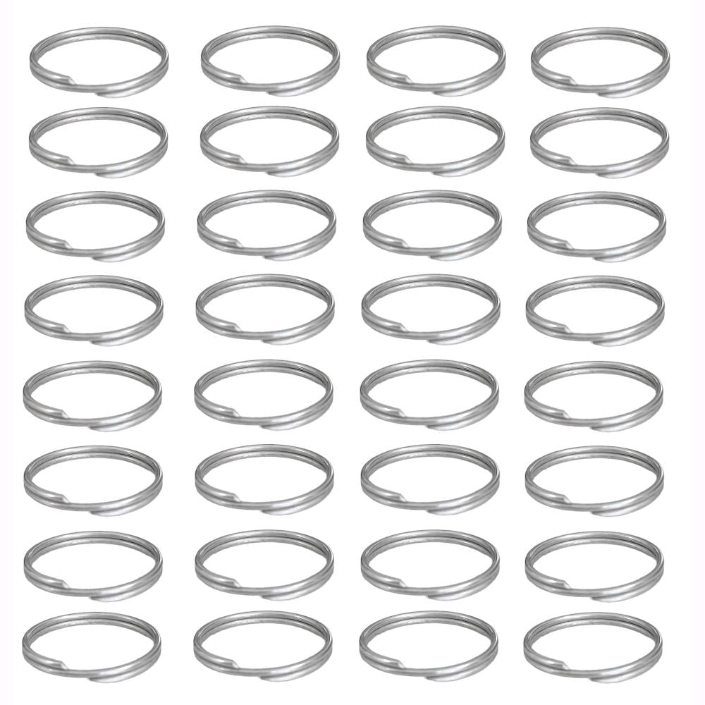 Anelli Portachiavi in acciaio nichelato da 25 mm per chiavi Conf. 100 pz