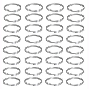 Anelli Portachiavi in acciaio nichelato da 25 mm per chiavi Conf. 100 pz