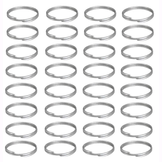 Anelli Portachiavi in acciaio nichelato da 25 mm per chiavi Conf. 100 pz