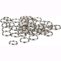 Anelli Portachiavi in acciaio nichelato da 30 mm per chiavi Conf. 100 pz