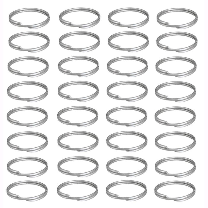 Anelli Portachiavi in acciaio nichelato da 30 mm per chiavi Conf. 100 pz