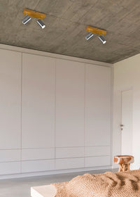 Spot da Interno a Led in Metallo Nickel Opaco