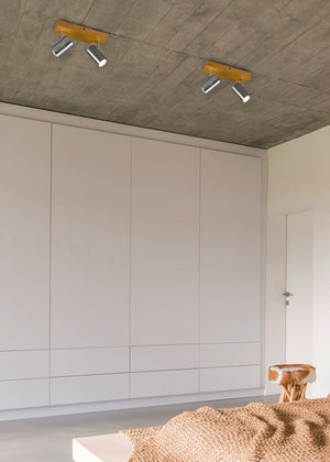 Spot da Interno a Led in Metallo Nickel Opaco