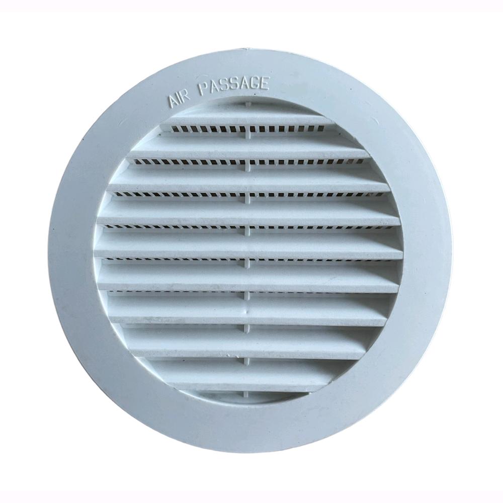 Griglia Aerazione Tonda di ventilazione da Incasso In Abs Bianco Foro da ⌀ 12 cm