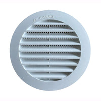 Griglia Aerazione Tonda di ventilazione da Incasso In Abs Bianco Foro da ⌀ 14 cm