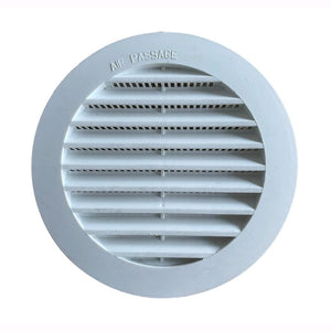 Griglia Aerazione Tonda di ventilazione da Incasso In Abs Bianco Foro da ⌀ 14 cm