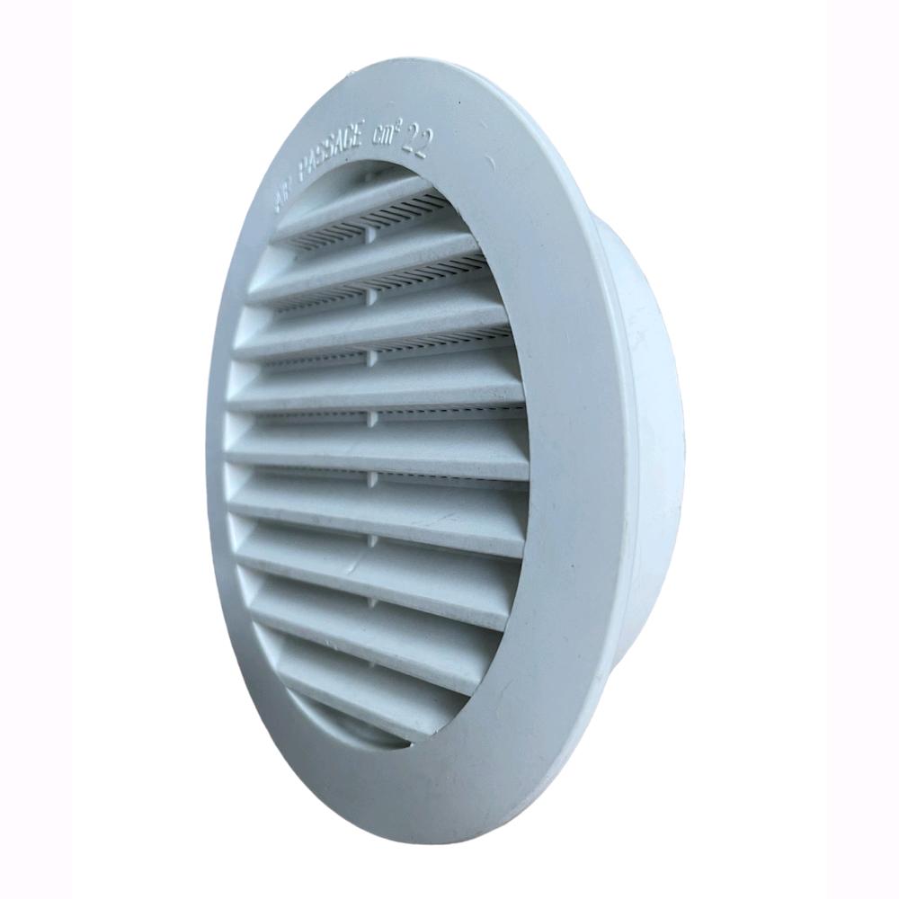Griglia Aerazione Tonda di ventilazione da Incasso In Abs Bianco Foro da ⌀ 20 cm