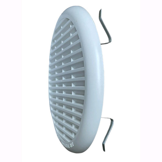 Griglia Aerazione Universale Con Molla In Abs Bianco per foro  ⌀ da 5,5 a  8,5 cm