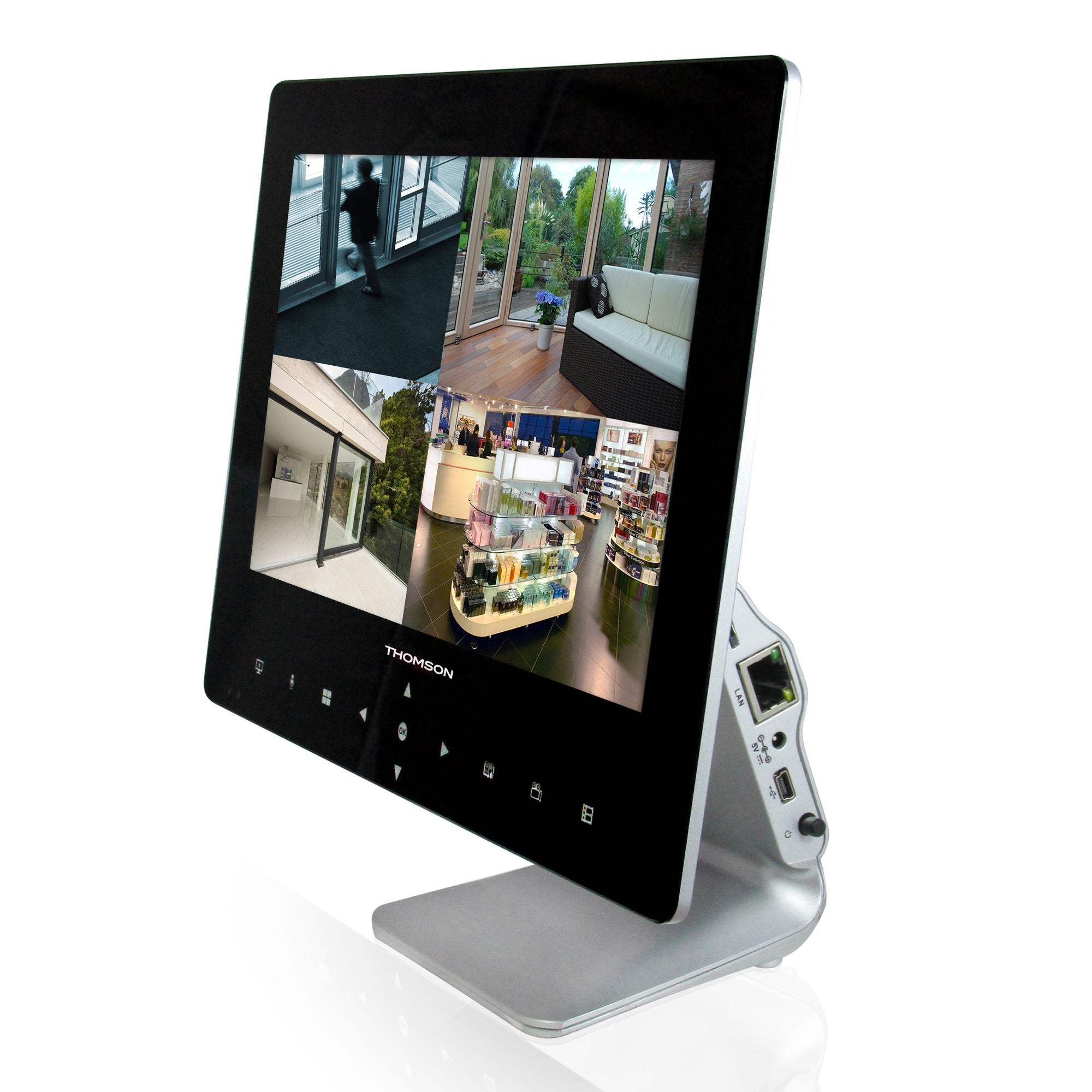 Kit Videosorveglianza wireless digitale 4 Canali Thomson