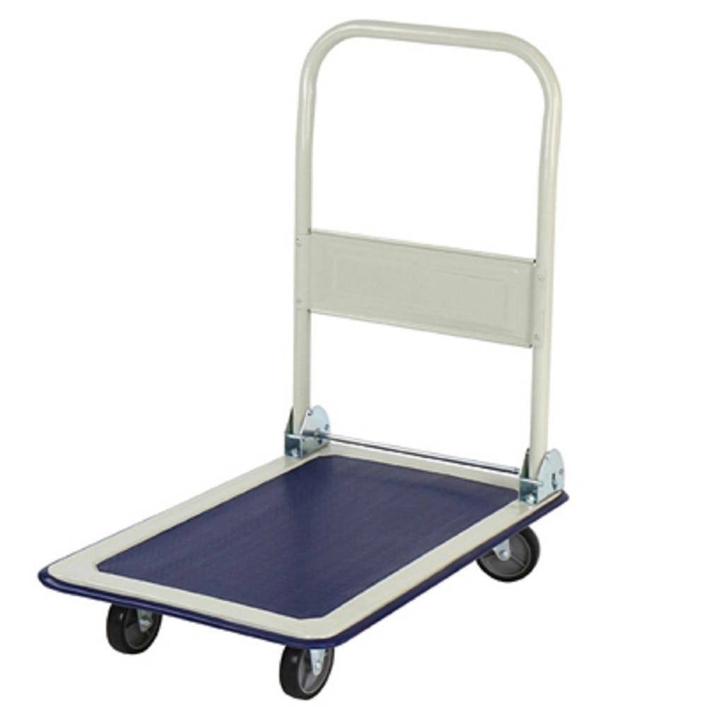 Trade Shop - Carrello Porta Pacchi Professionale Portatile Pieghevole Portapacchi 4 Ruote 150kg -