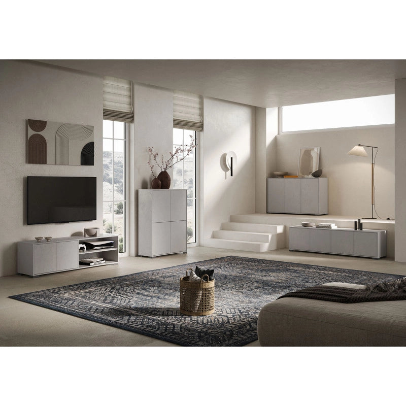 Madia moderna 4 ante 172x40x83 cm Lumina - Cashmere
