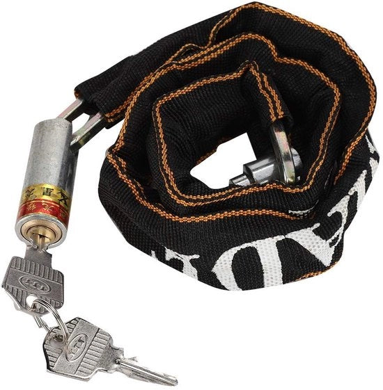 Chiusura Catena Acqua-Resistente - Antisfondamento - Materiale Sostenibile - Resistente allo Sfregamento - Per Bicicletta/Scooter