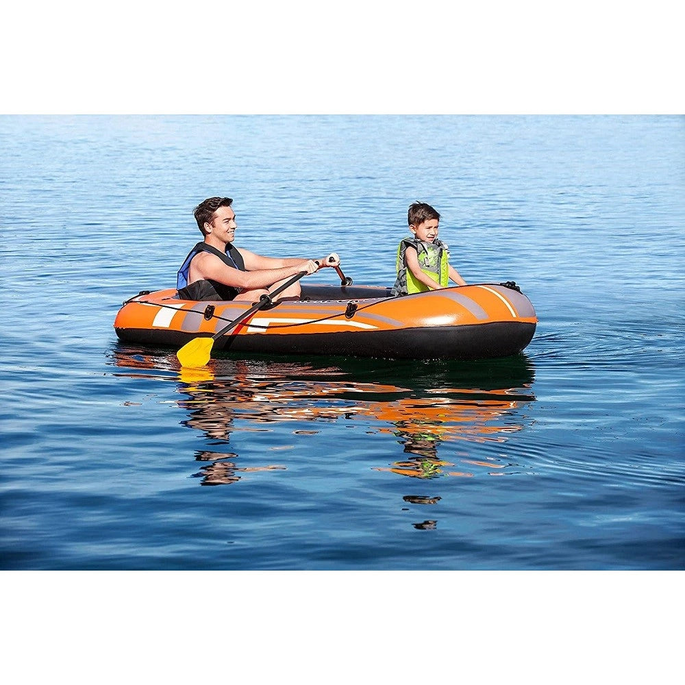 Trade Shop - Set Canotto Gommone Kondor 3000 232x115x36cm Con Remi 124 Cm Pompa Manuale 61102 -