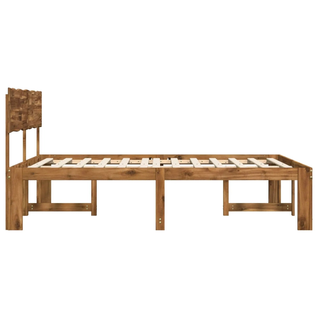 Letto matrimoniale con testiera ROSTOCK Naturale 180 x 200 cm 3405435