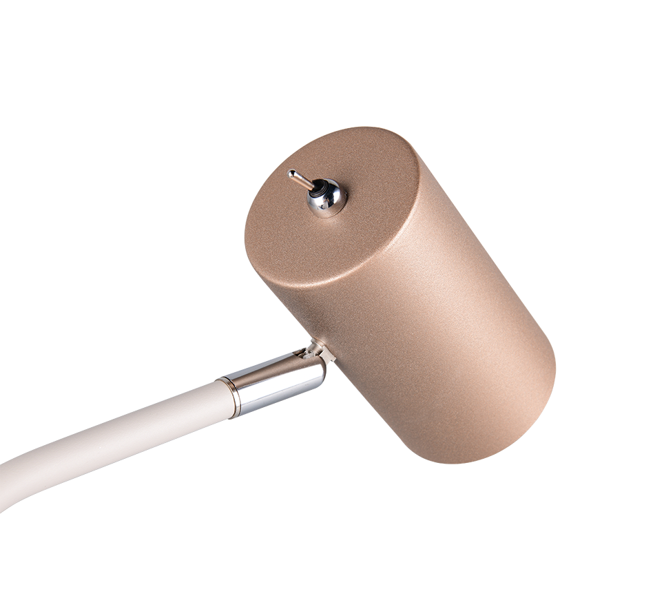 Lampada da tavolo, metallo, caffè, 25x45x12 cm, Marley