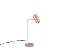 Lampada da tavolo, metallo, caffè, 25x45x12 cm, Marley