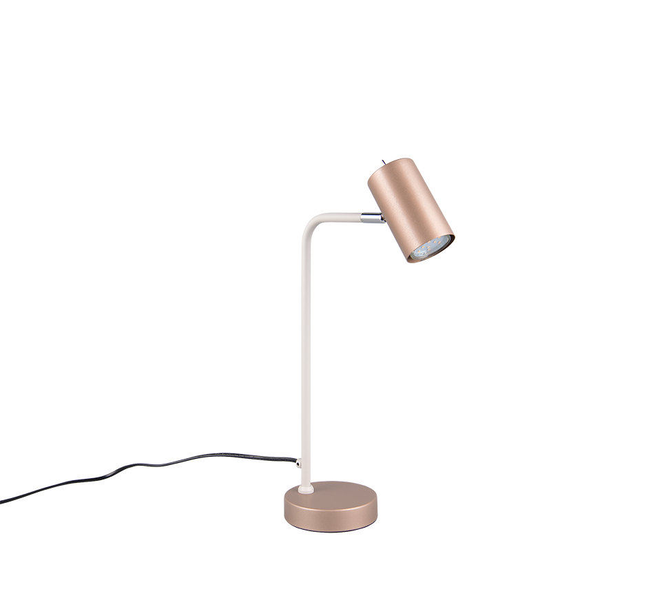 Lampada da tavolo, metallo, caffè, 25x45x12 cm, Marley