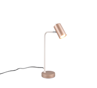 Lampada da tavolo, metallo, caffè, 25x45x12 cm, Marley