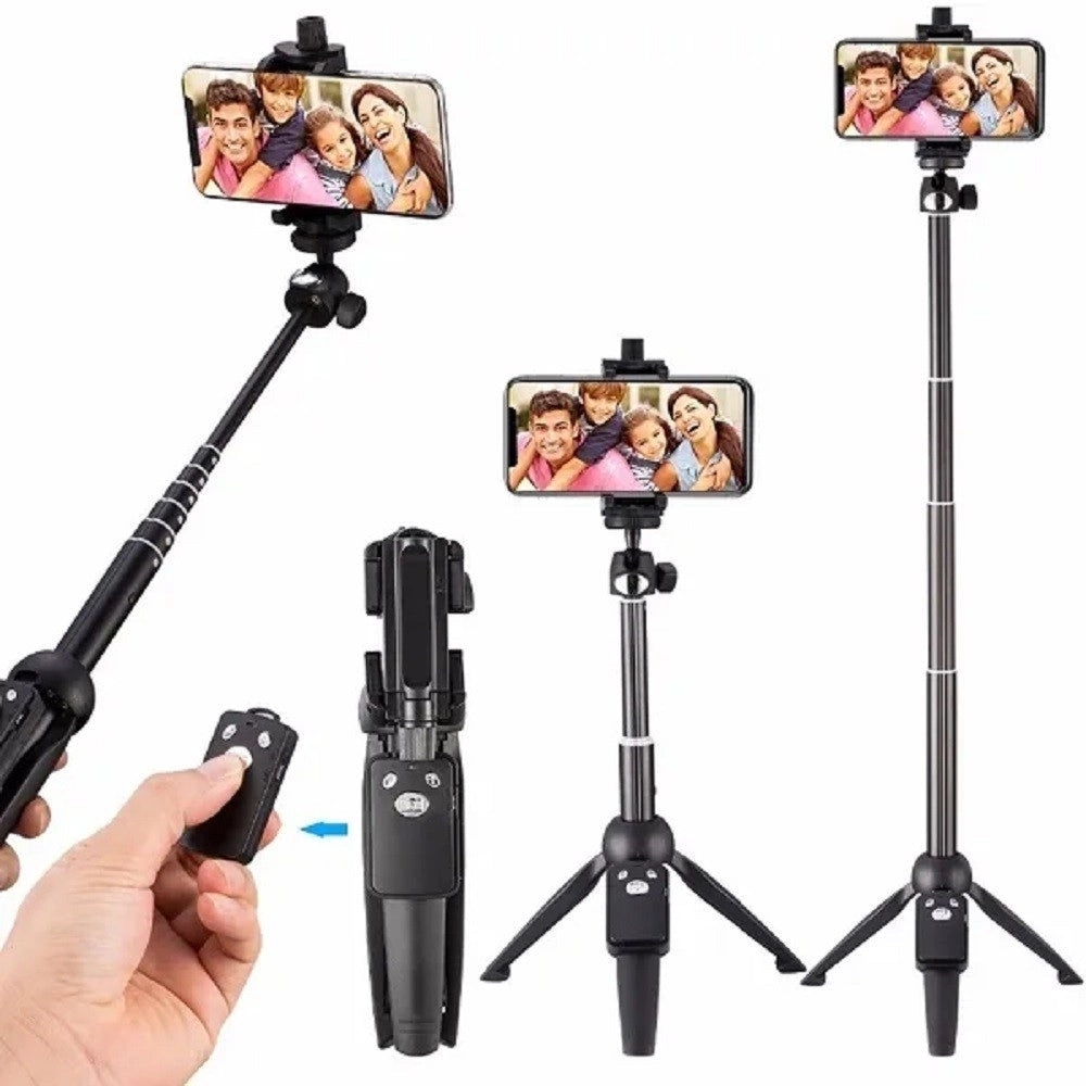 Trade Shop - Treppiedi Per Selfie Stick Per Cellulare Telecamera Controller Bluetooth Q-lh8 -