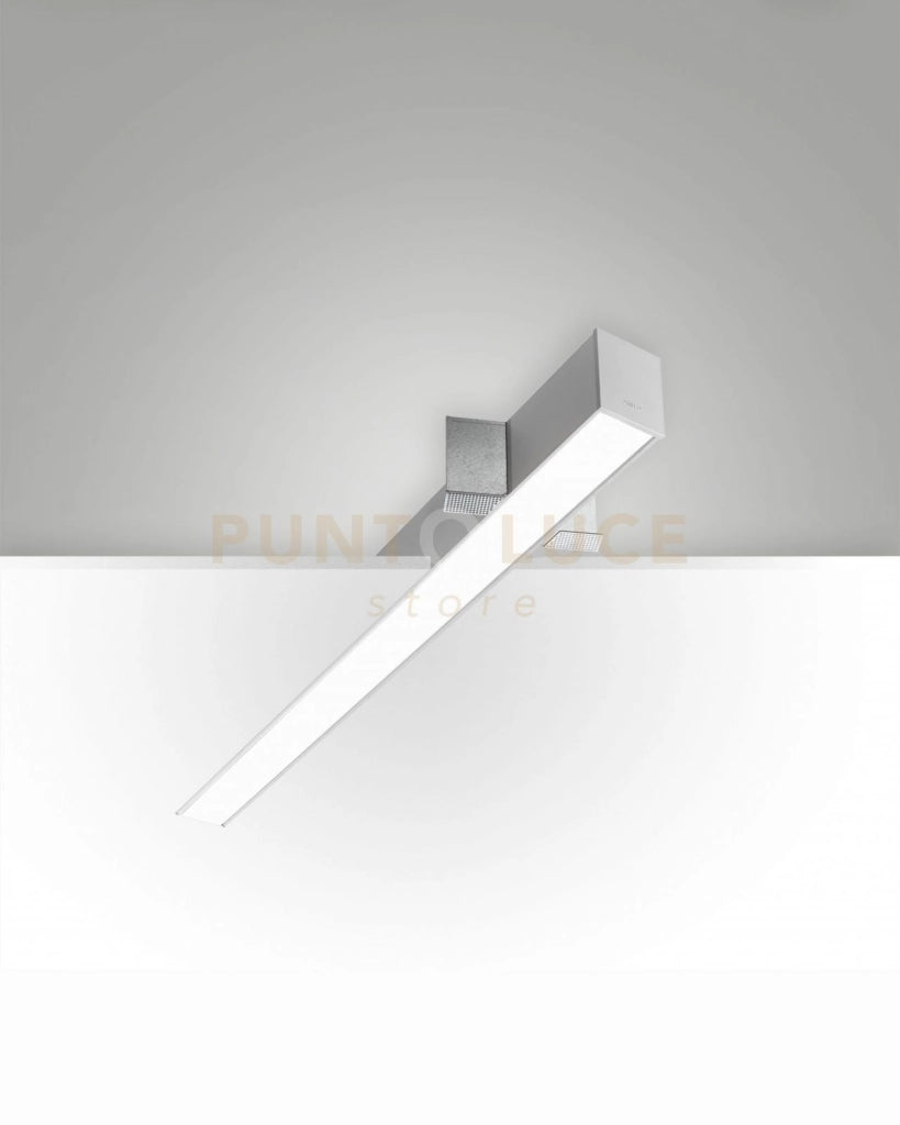 TURNER INCASSO A RASO ALLUMINIO 29W 3000K 3470LM OPALE IP40 100CM