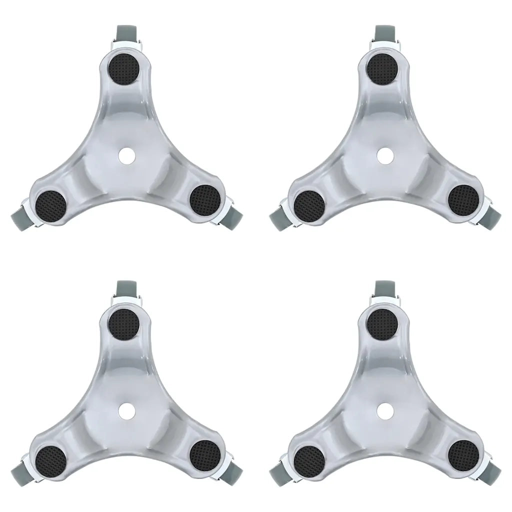 Ruote per mobili 4 pz 16x14,5x5,5 cm Acciaio 180 kg