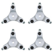 Ruote per mobili 4 pz 16x14,5x5,5 cm Acciaio 180 kg