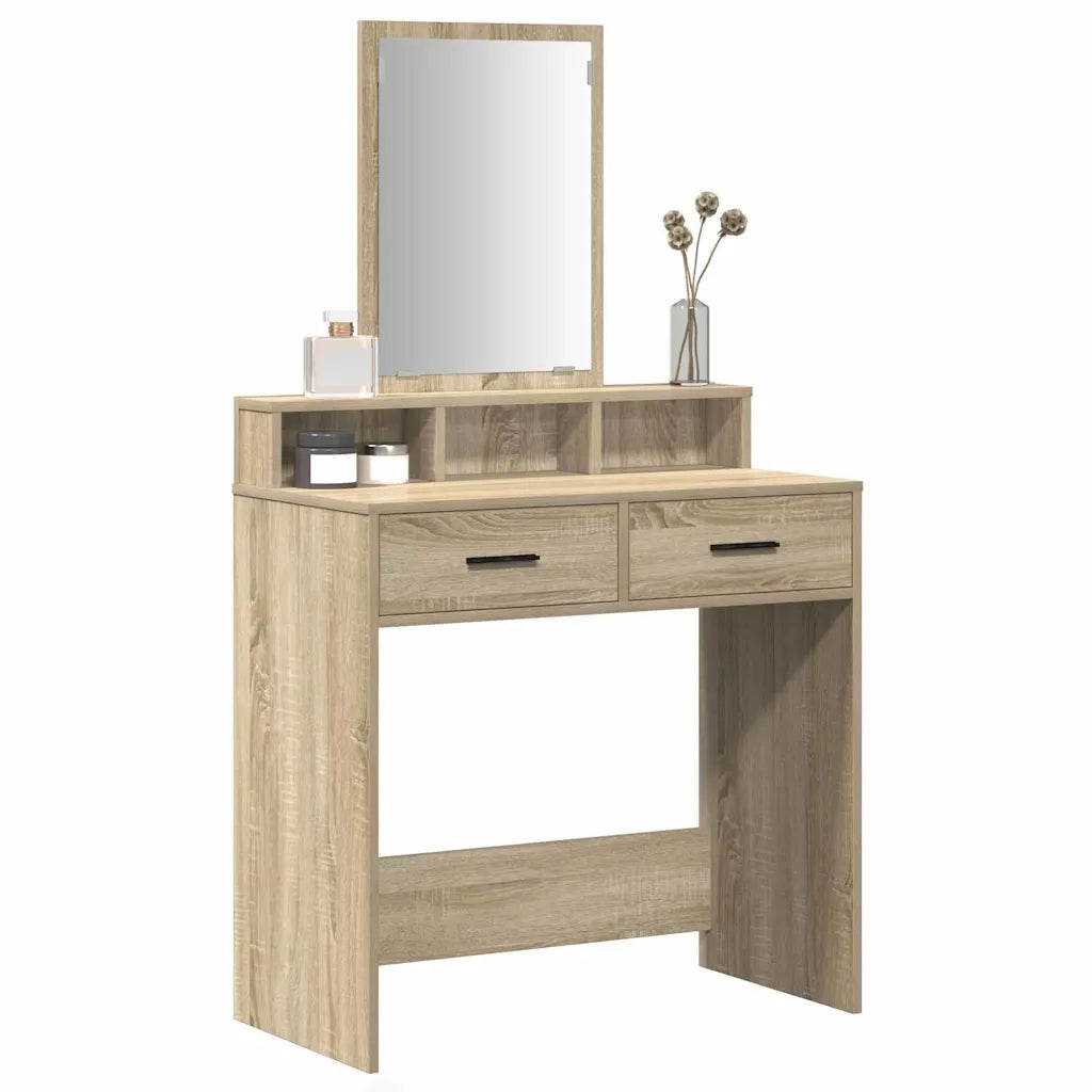 Toeletta | Tavolo da Trucco con cassetto Rovere Sonoma 79 x 41 x 140 cm