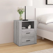 Comodino Grigio Sonoma 50x36x60 cm in Legno Multistrato cod mxl 31259