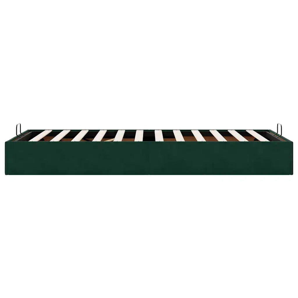 vidaXL Struttura Letto Pouf Senza Materasso 90x200 cm Velluto
