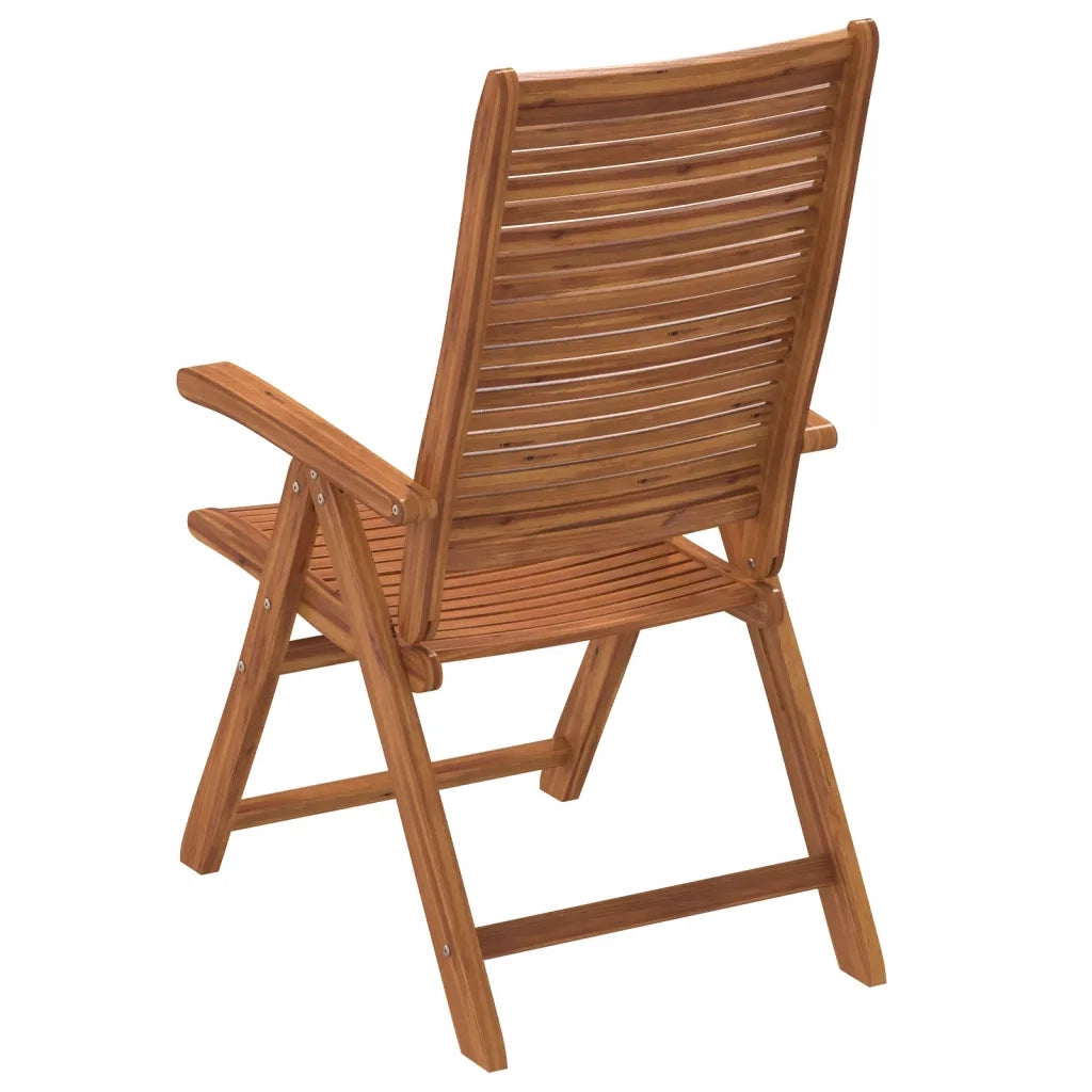 vidaXL Sedie Giardino Reclinabili 4 pz 56x72x107 Legno Massello Acacia
