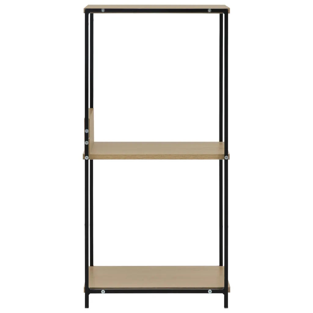 Libreria Piccola Dritta Nera Rovere 33,5x39,6x79,7 Multistrato 288233