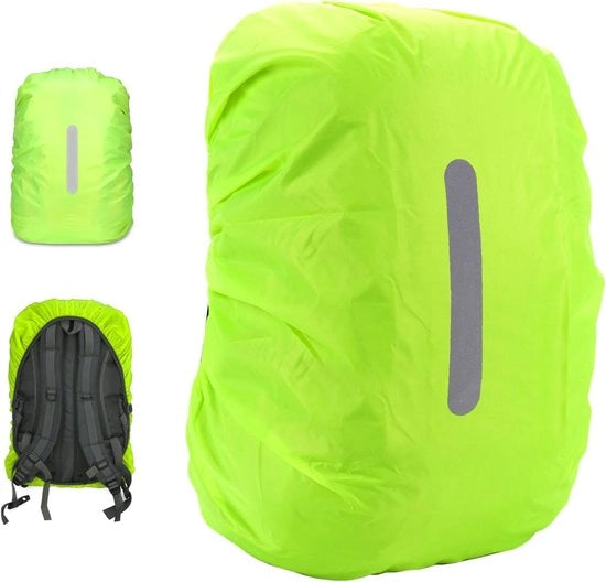 Impermeabile ombrello per zaino (30-40L) con inserti riflettenti per escursionismo, campeggio e ciclismo