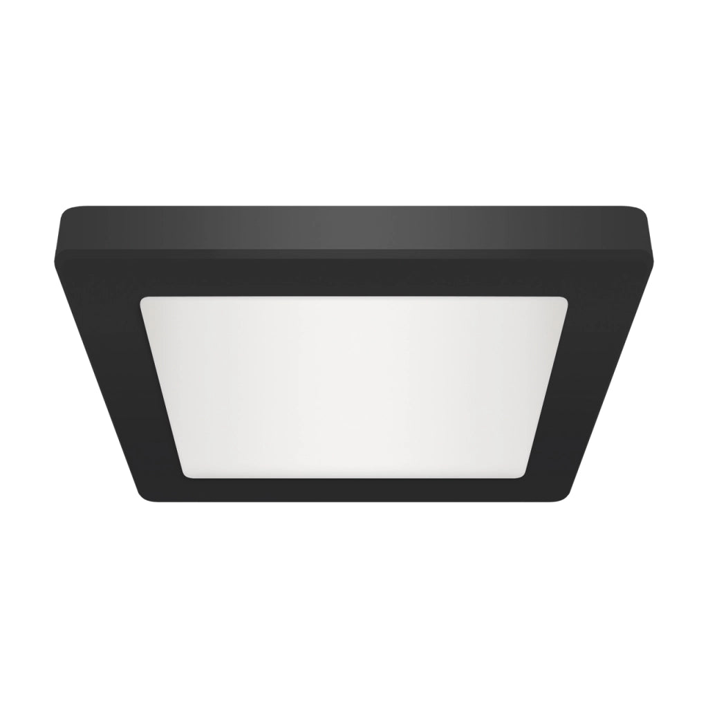 Plafoniera LED quadrata nera 22cm 18W CCT Olga Struhm