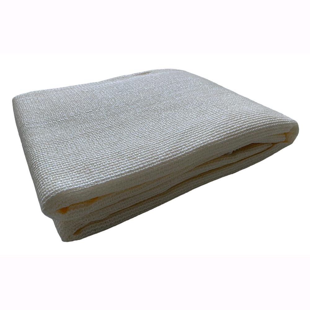 Telo Rete Ombreggiante Privacy per Balconi Ecrù Frangivista 160 gr/mq 75x600 cm