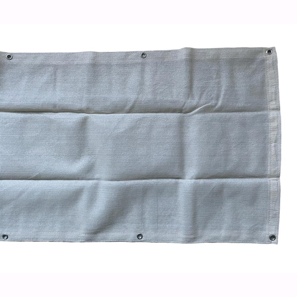 Telo Rete Ombreggiante Privacy per Balconi Ecrù Frangivista 160 gr/mq 75x600 cm