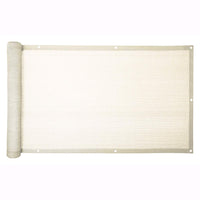 Telo Rete Ombreggiante Privacy per Balconi Ecrù Frangivista 160 gr/mq 90x600 cm