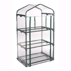 Serra da Giardino 3 Ripiani con copertura in PVC impermeabile 69x49x125H cm