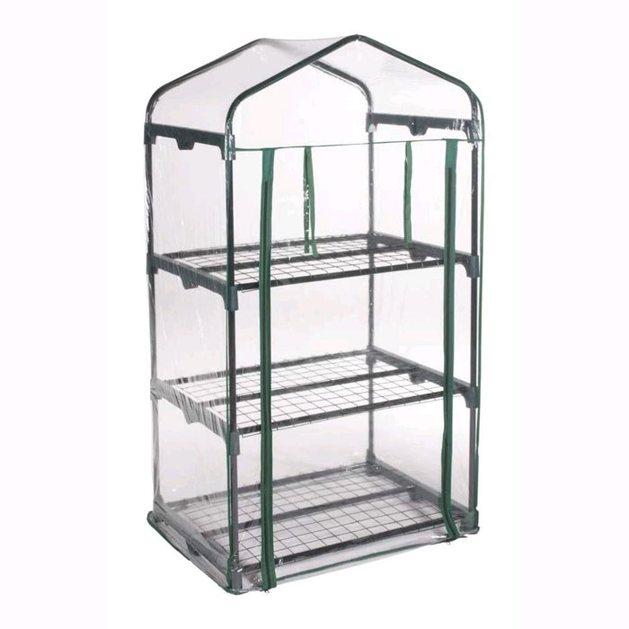 Serra da Giardino 3 Ripiani con copertura in PVC impermeabile 69x49x125H cm