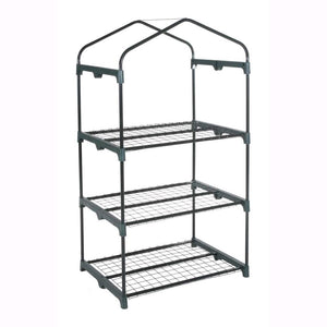 Serra da Giardino 3 Ripiani con copertura in PVC impermeabile 69x49x125H cm