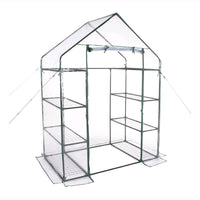 Serra da Giardino 8 Ripiani con copertura in PVC impermeabile 143x73x195H cm