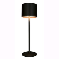 Lampada da Tavolo Dimmerabile Senza Fili Luce Calda Tonda Colore NERO