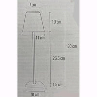 Lampada da Tavolo Dimmerabile Senza Fili Luce Calda Quadra Colore ORO