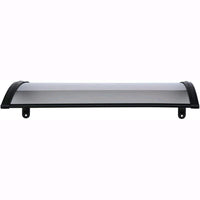 Pensilina in Policarbonato Compatto Satinato Trasparente Modulabile 100x80 cm