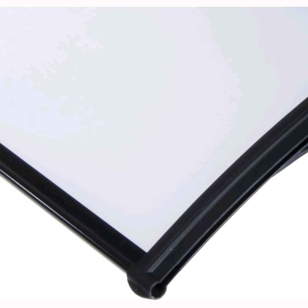 Pensilina in Policarbonato Compatto Satinato Trasparente Modulabile 100x80 cm