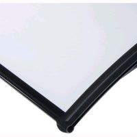 Pensilina in Policarbonato Compatto Satinato Trasparente Modulabile 100x80 cm