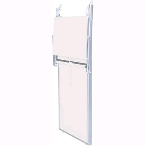 Lettino da Spiaggia Prendisole in Alluminiio da Giardino colore BIANCO con Tettuccio Parasole