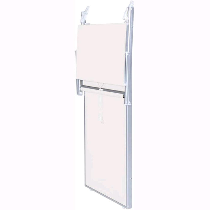 Lettino da Spiaggia Prendisole in Alluminiio da Giardino colore BIANCO con Tettuccio Parasole