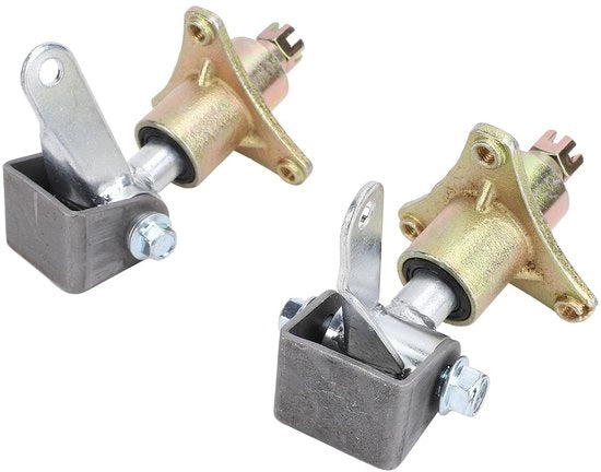 Impianto di sterzo per ATV e go-kart - Alta durezza - Adatto per pneumatici da 6 pollici - Inclusi i cuscinetti - Realizzato in acciaio inossidabile resistente all'usura - Codice prodotto:  - Modello: Wielknokkel Hoge Hardheid