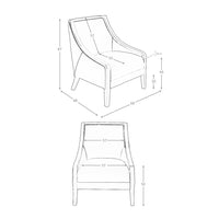 Poltrona in pelle grigia