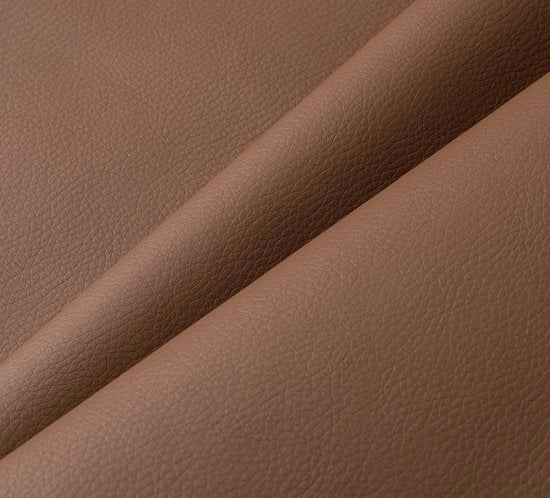 Pelle Artificiale Marrone per Decorazione e Rivestimento 140 x 50 cm - Fatto in Italia - Pelle Artificiale per Bancali, Sedie, Abbigliamento, Accessori - Tessuto in Pelle a Finta Pelle - Mezzo Metro